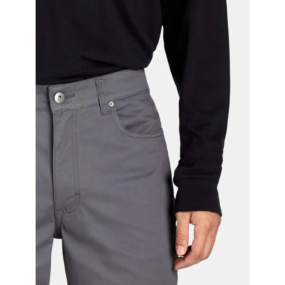 George Men's and Big Men's Premium 5 Pocket Pant, Size 38x30, Slim Fit, Gray